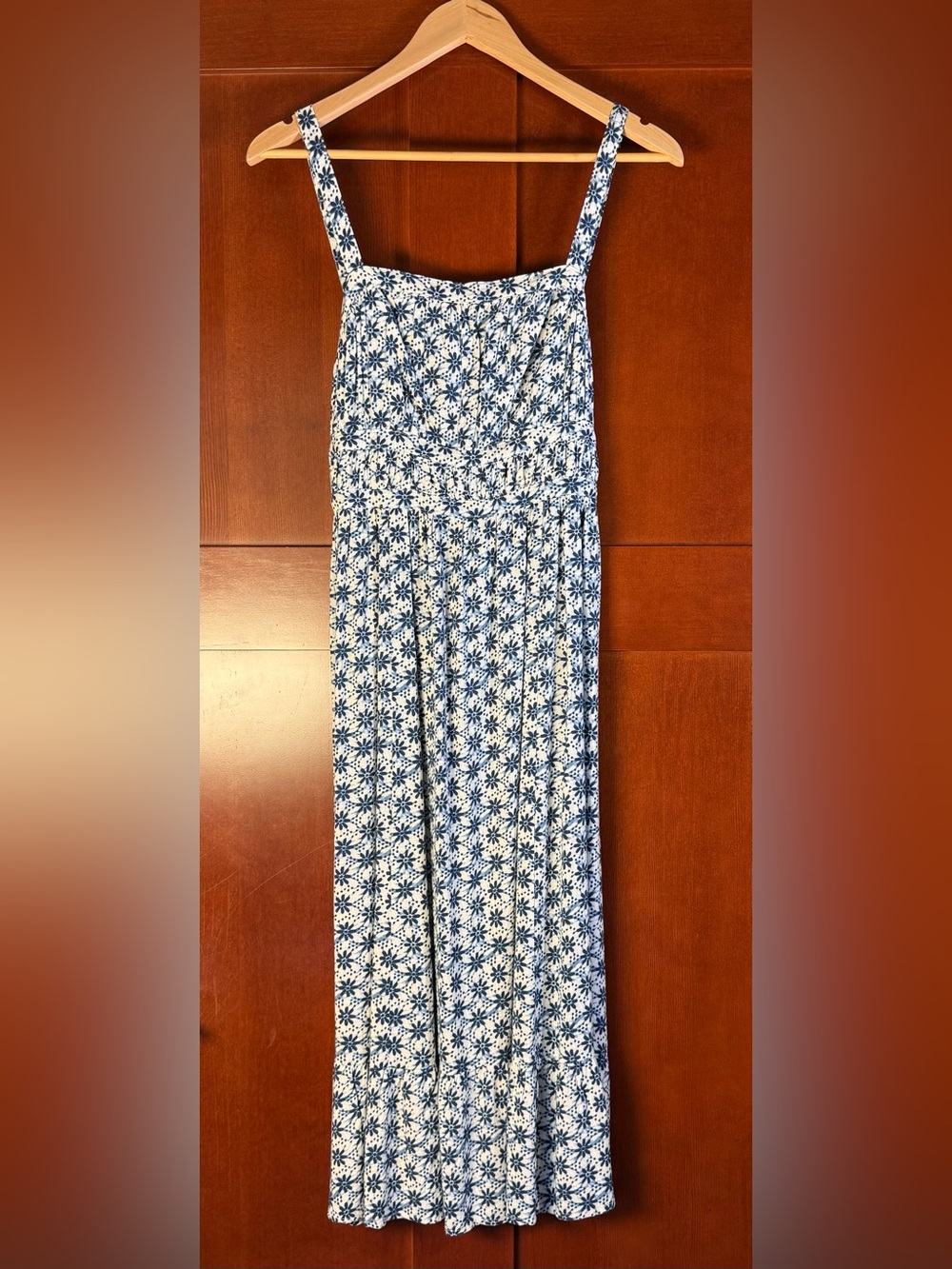 Aeropostale Blue Floral Tiered Maxi Sundress Size S NWT Cottagecore